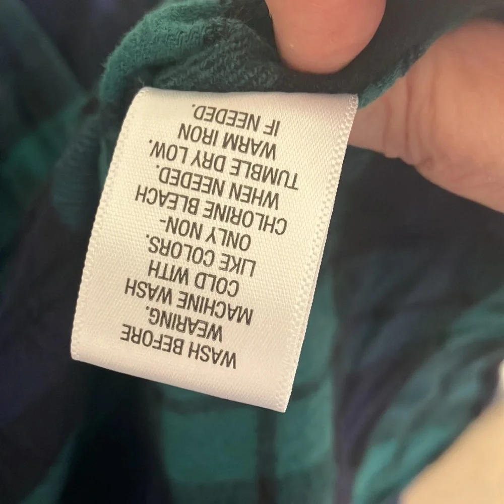 FINAL MARKDOWN Croft and barrow flannel shirt xl